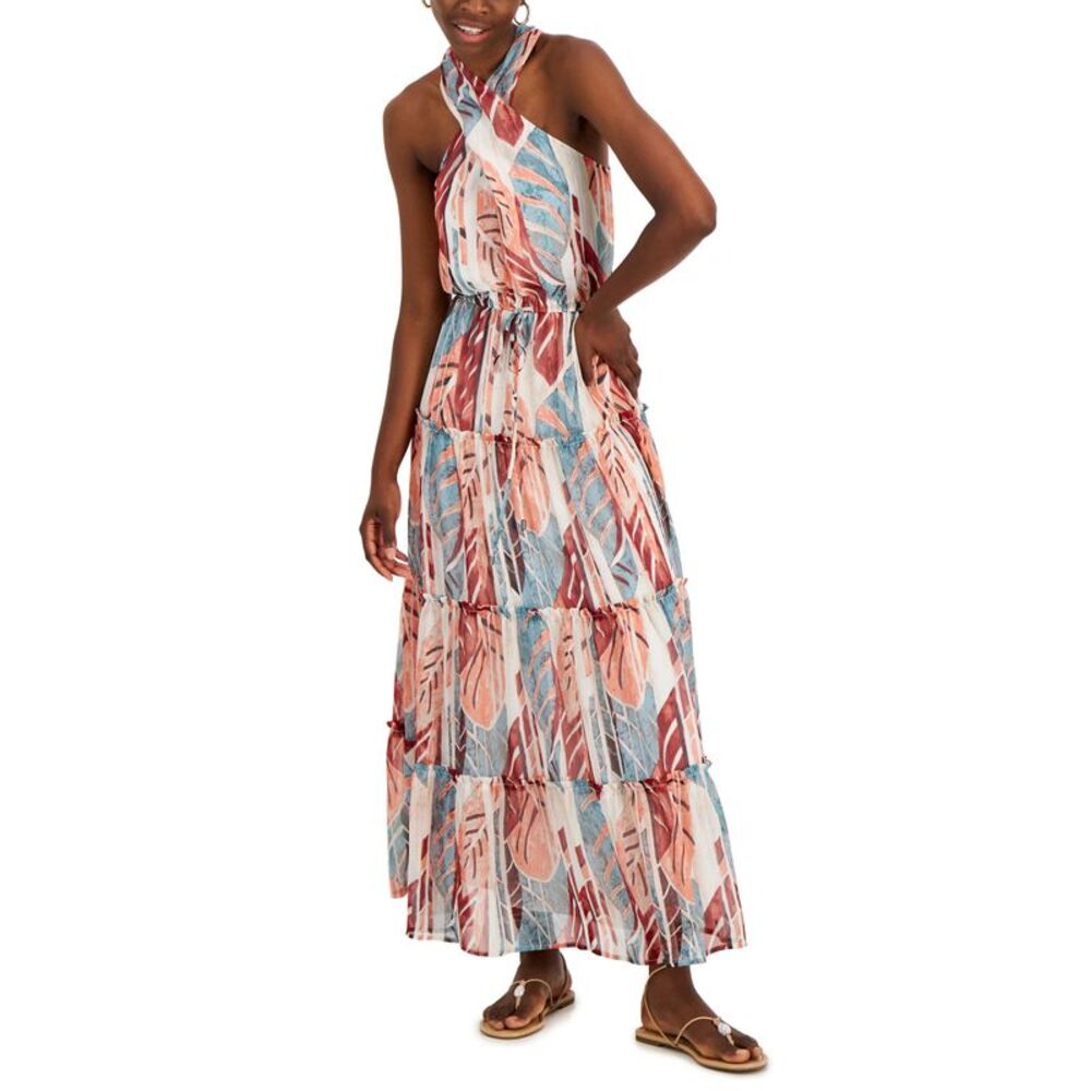 INC International Concepts Womens Printed Halter Dress